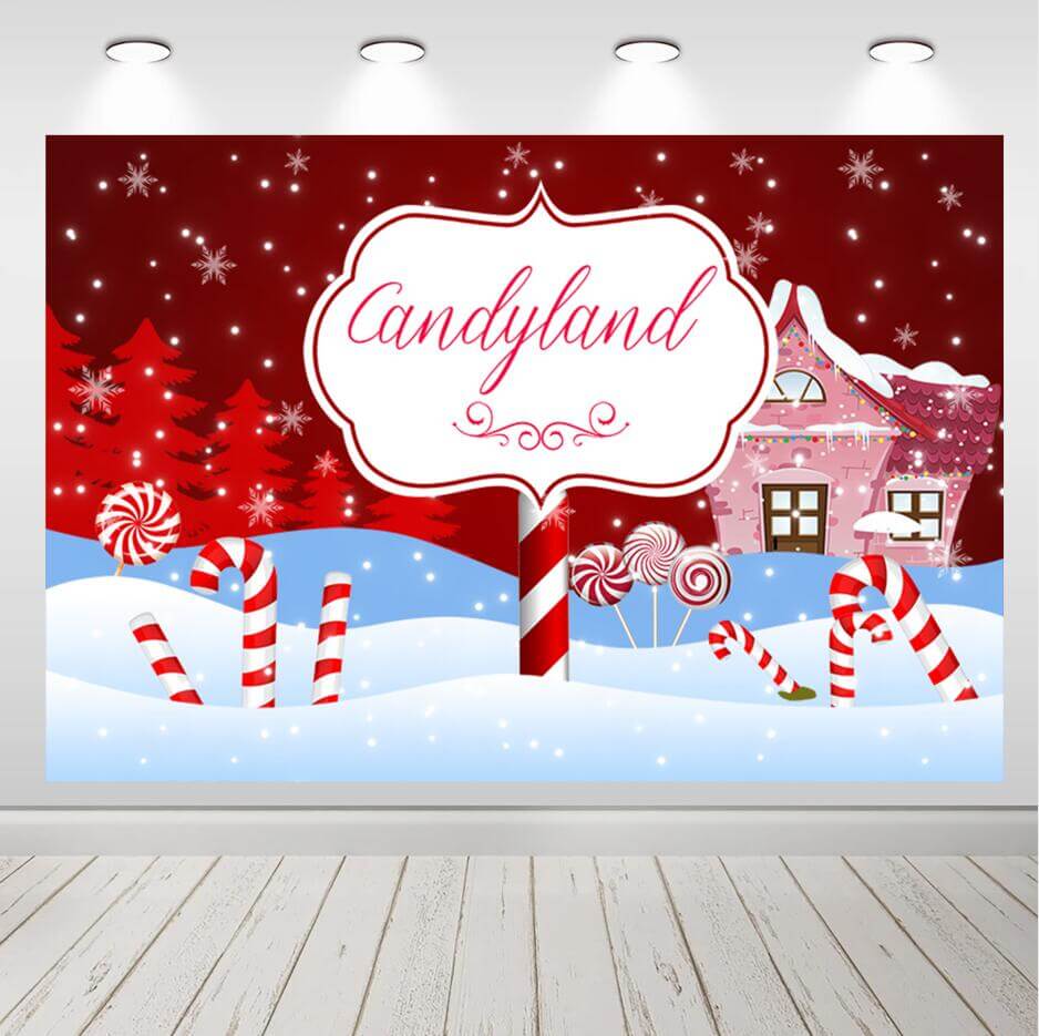 Christmas Kids Baby Portrait Festival Backdrop Snowman Gift Decor Child Family Photo Studio