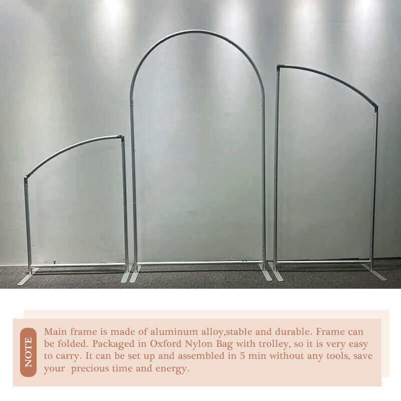 Lemon Arched Backdrop Covers Fabric Double-Sided Party Arch Stand Birthday Wedding Photo Studio