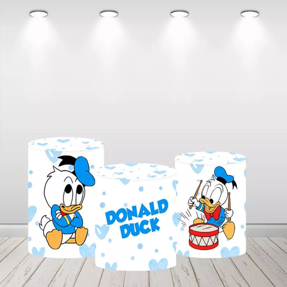 Baby Donald Duck Boys Birthday Party Round Backdrop