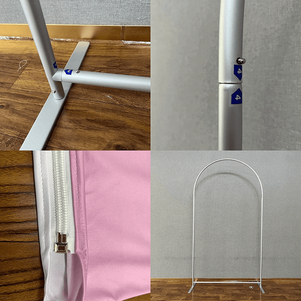 Groovy Arch Backdrop Double-Sided Cover Custom Pink Blue Baby Shower Arched Balloons Garland Chiara