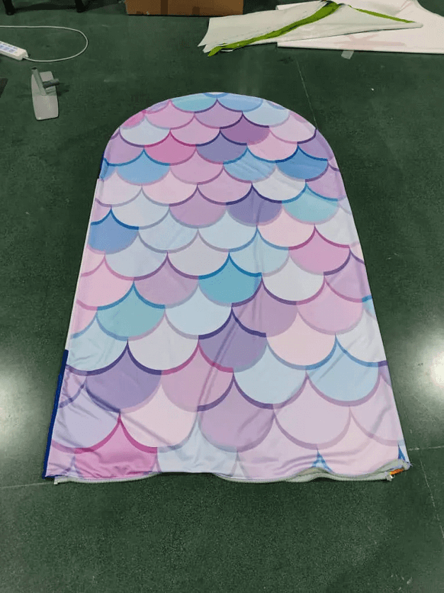 Mermaid Scales Double-Sided Arch Cover Photo Backdrop Birthday Wedding Photography Background Chiara