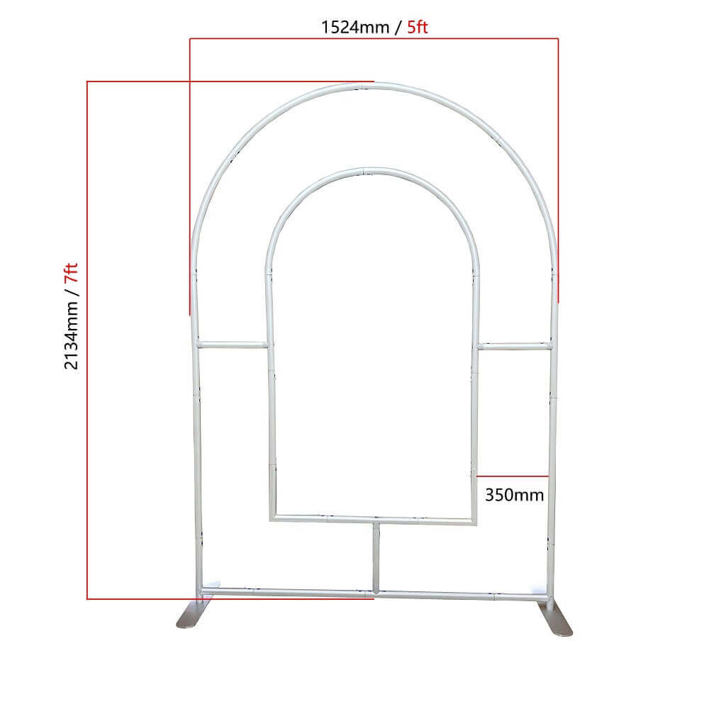Pink Open Arch Backdrop Wedding Birthday Personalized Chiara Arched Metal Frame Stand Party