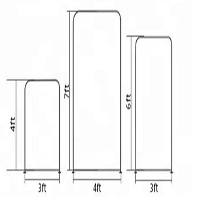Custom Portable Aluminium Stands Party Event Decorations Arch Fabric Covers Wall Backdrop