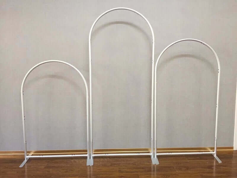 Solid Color Arched Backdrop Covers Purple Yellow Pink Fabric Double-Sided Party Arch Stand Birthday