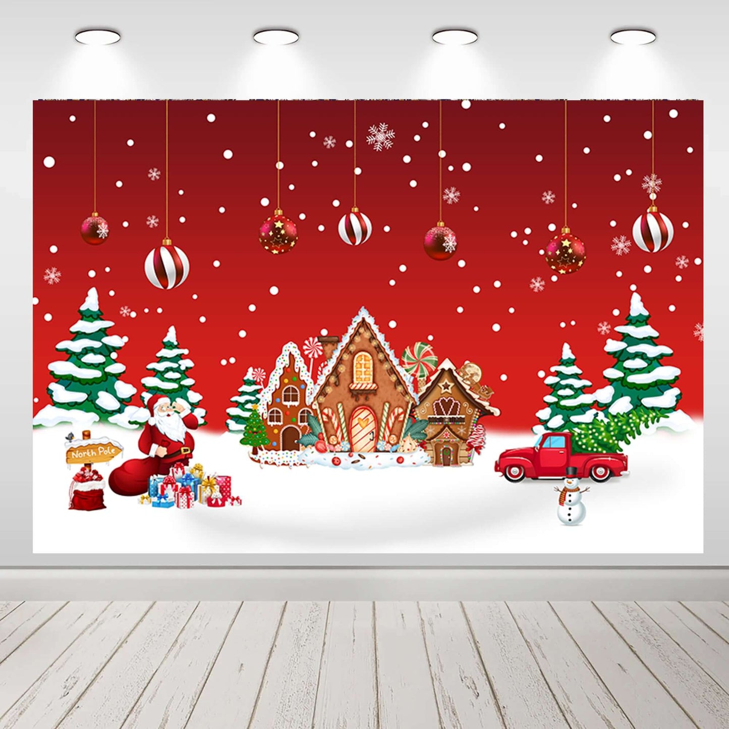 Christmas Backdrops Child Portrait Decoration Props Photo Studio Backgrounds