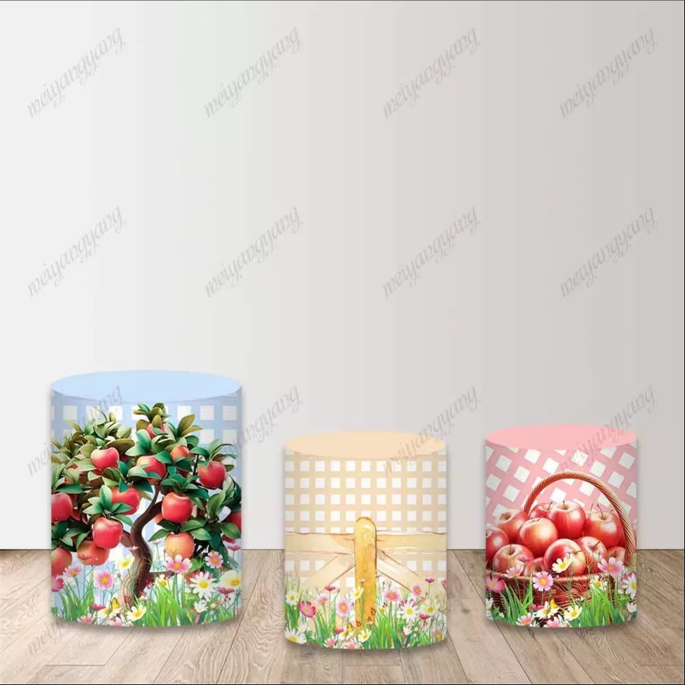 Snow White Round Background Child Girls Princess Birthday Party Decorations Backdrop