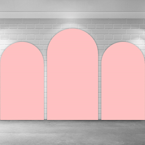 Pure Color Pink White Black Arch Backdrop Set Wedding Birthday Party Photography Background Stand