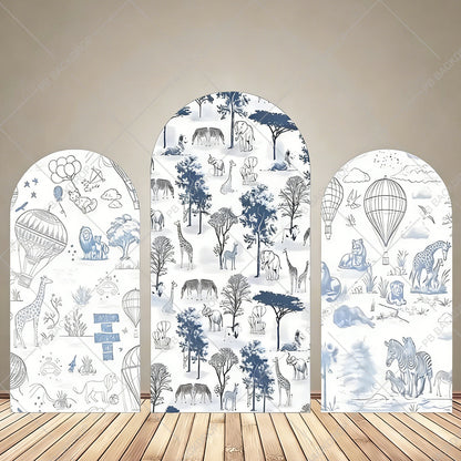 African Safari Animals Arch Backdrop