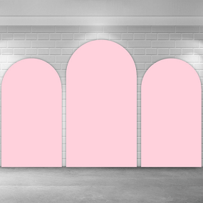 Pure Color Pink White Black Arch Backdrop Set Wedding Birthday Party Photography Background Stand