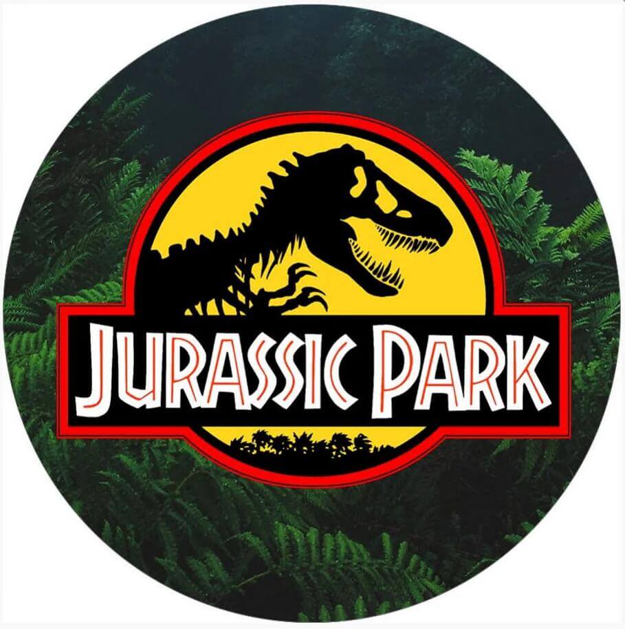 Jurassic Park Dinosaurier Jungen Geburtstag Party Runde Hintergrund Kreis Abdeckung