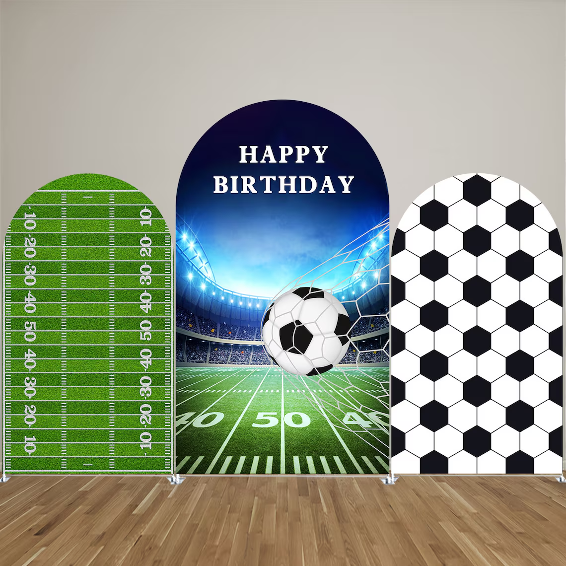 Soccer Chiara Wall Arch Backdrops Football Field Arched Cover – webackdrops