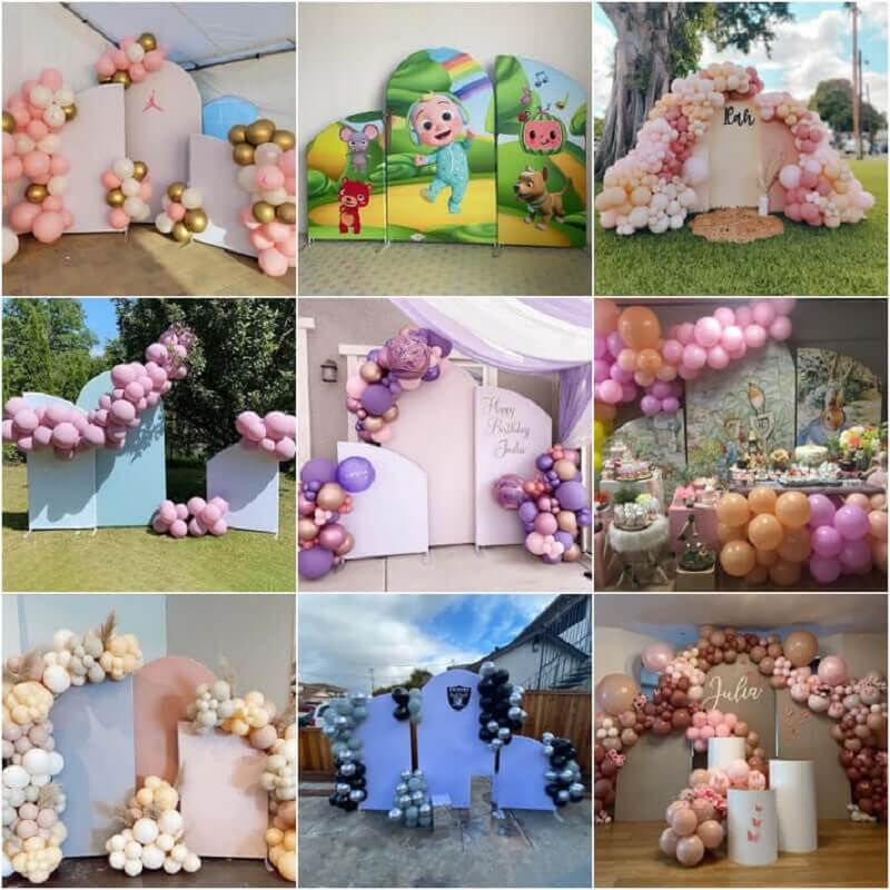 Boho Theme Daisy Pink Girls Birthday Baby Shower Arch Backdrop Kit Party