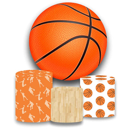 Basketball Round Backdrop Cover Decoration for Boys Birthday Party