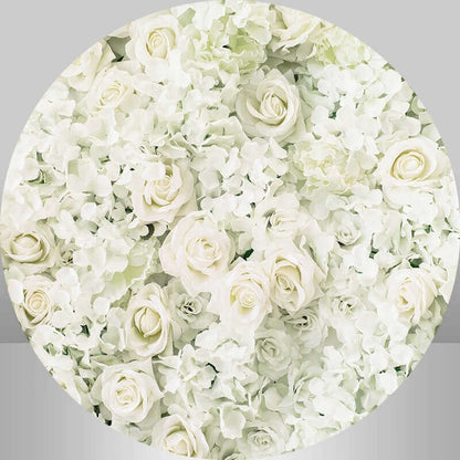Décoration de fête de mariage douche nuptiale toile de fond ronde florale