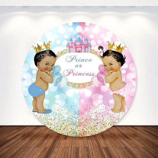 Crown Castle Prince Or Princess Gender Reveal Party Background Cover