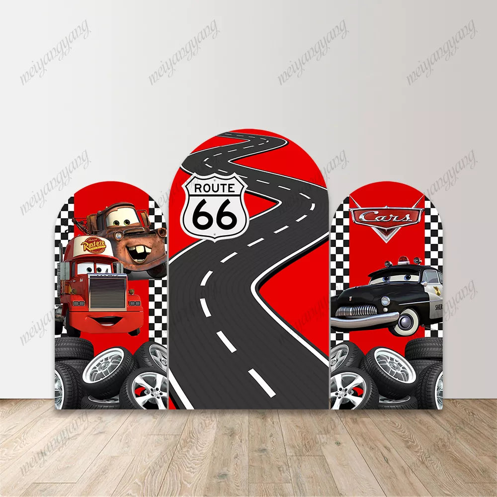 Disney Cars Route 66 Arch Backdrop Cover