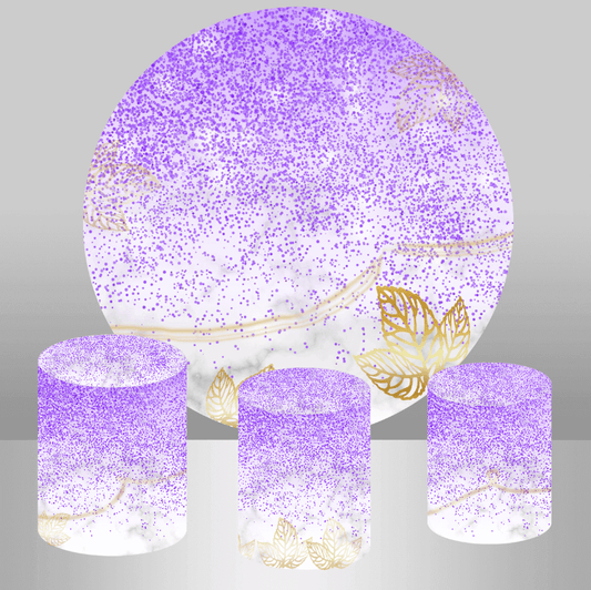 Блискуче фіолетове кругле покриття для весільної вечірки для весілля