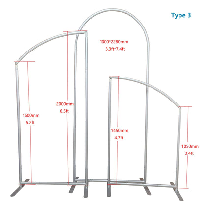 Chiara Arch Stand Frames 5X7Ft Aperto 3X4Ft 4X7Ft 3.3X4.7Ft+3.3X7.4Ft+3.3X6.5Ft Stand Fondale per Feste