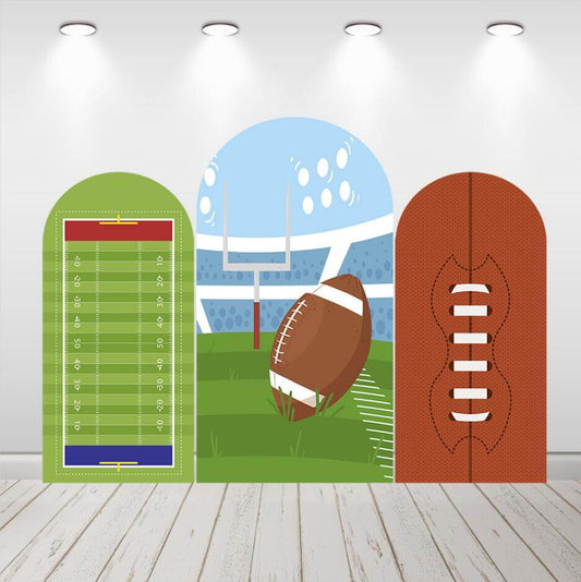 American Football Sports Field Arch Cover Backdrop