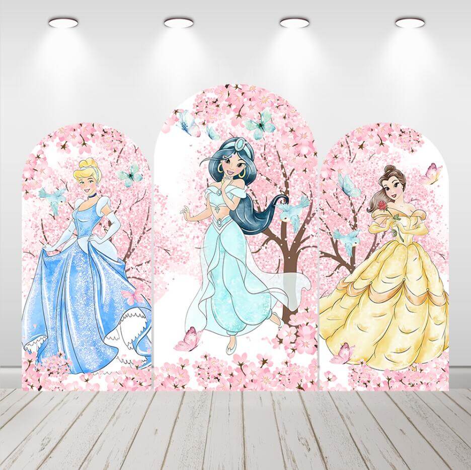 Princess Birthday Party Arch Backdrop Baby Shower Chiara Wall Arched Background