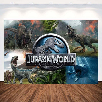 Jurassic Park Fotografie Achtergrond Dinosaurus Jongens Verjaardagsfeestje Achtergronden