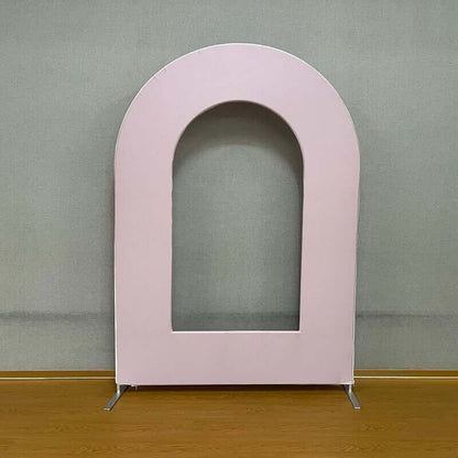 Light Pink Open Arch Backdrop Wedding Birthday Personalized Chiara Arched Metal Frame Stand