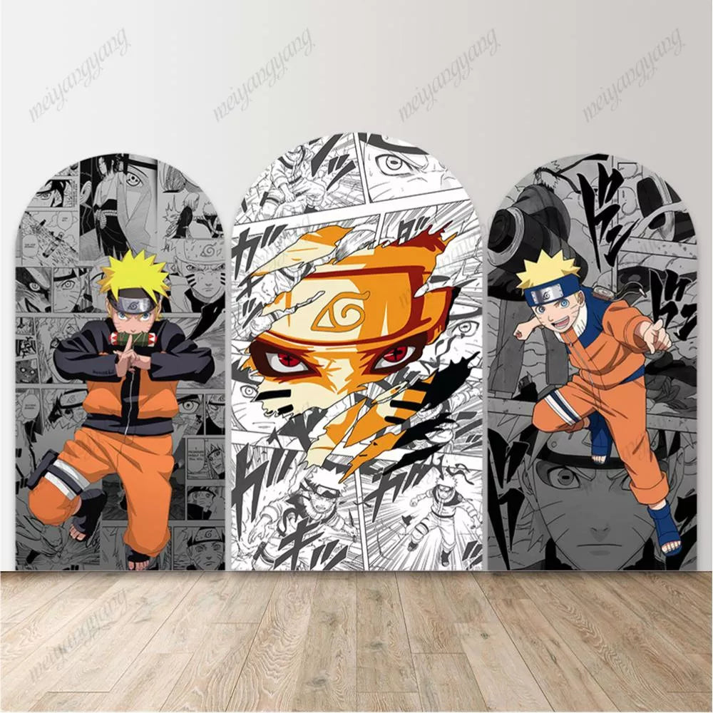 Naruto Arch Backdrop Anime Naruto Kids Teens Birthday Party Photo Background