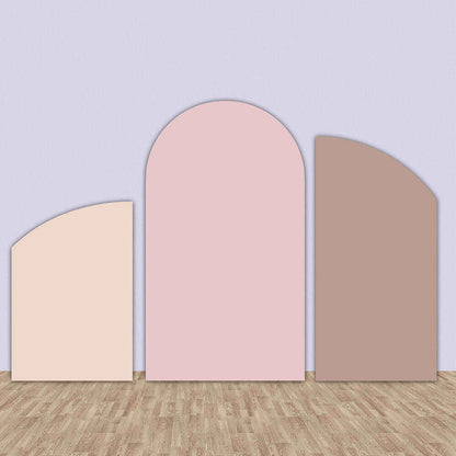 Користувальницька оголена рожева арка з рамою-підставкою та двостороннім чохлом із тканини
