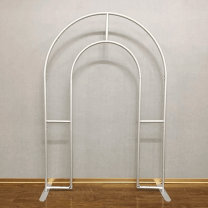 Nude Ripple Groovy Open Arch Backdrop Cover Arched Metal Stand Frame