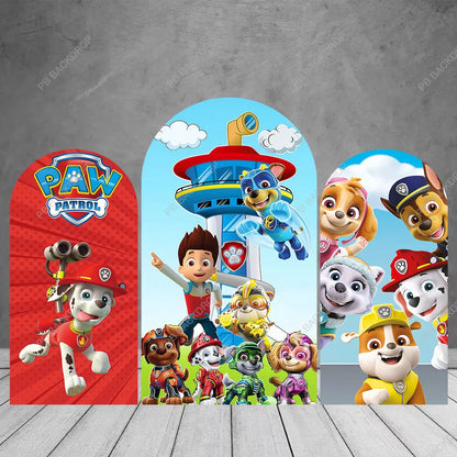 Paw Patrol Arch Backdrop Kids Birthday Party Decor