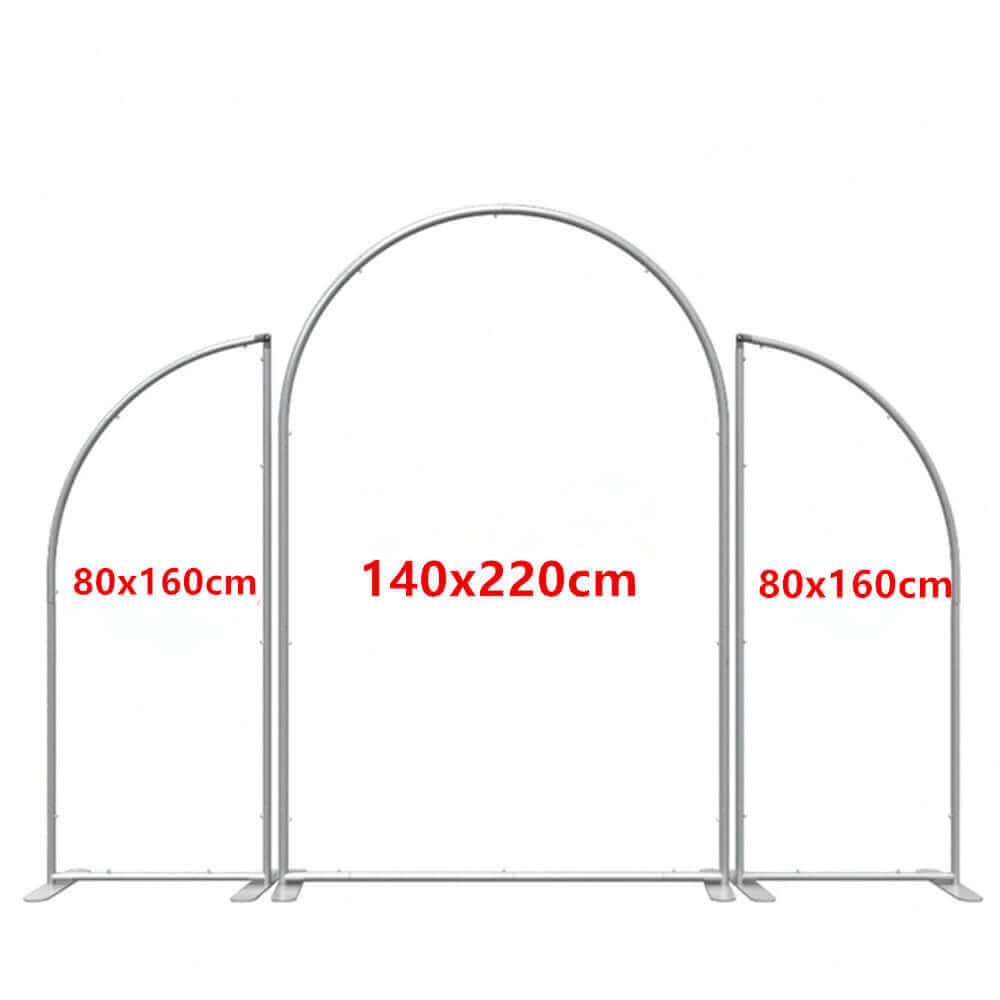 Rainbow Pink Arched Backdrop Covers Fabric Double-Sided Party Arch Wall Kids Birthday Wedding Photo