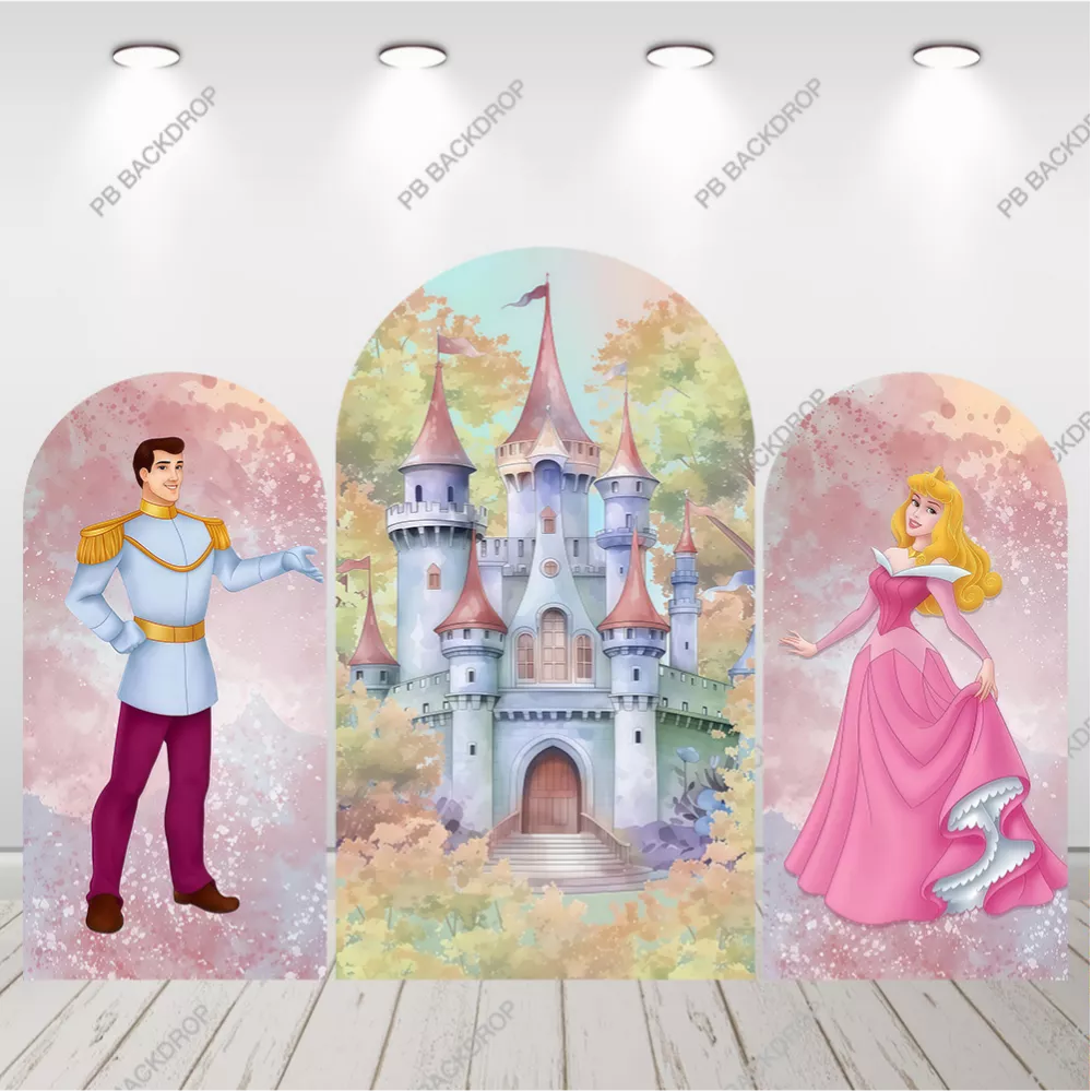 Sleeping Beauty Aurora Princess Birthday Arch Backdrop Party Decor