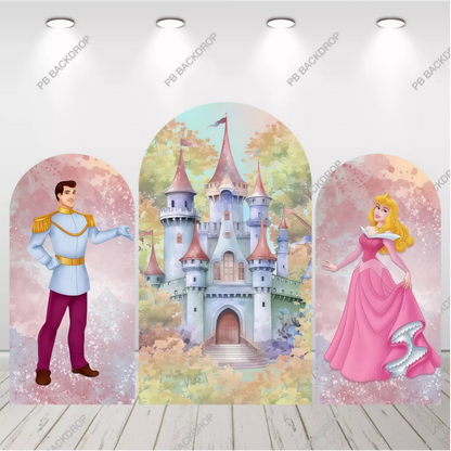 Sleeping Beauty Aurora Princess Birthday Arch Backdrop Party Decor