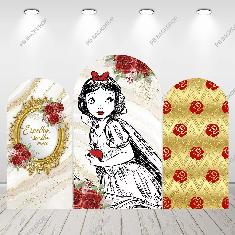 Snow White Arch Backdrop Kids Party Decor