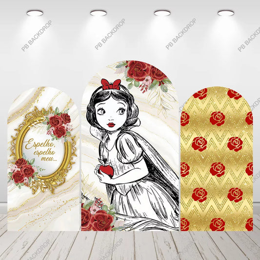 Snow White Arch Backdrop Kids Party Decor