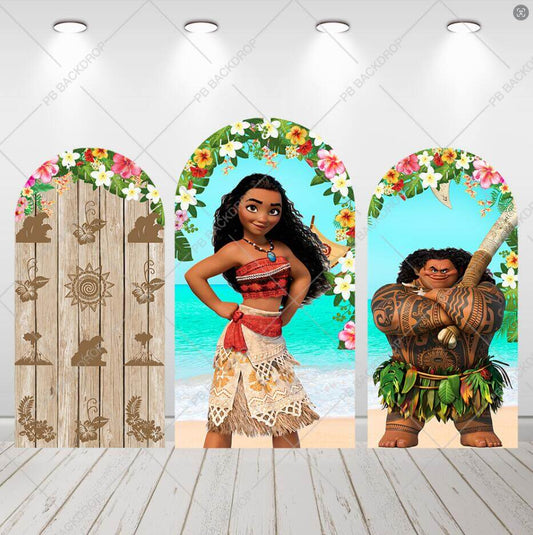 Moana Arch Backdrop Baby Shower Birthday Chiara Wall Arched Background