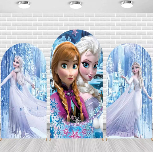 Capas de pano de fundo de parede arqueada Frozen Princess Chiara