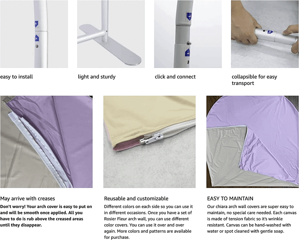 Jungle Safari Animals Boys Miminko Narozeniny Chiara Arch Textilní potah Obloukový kovový rám