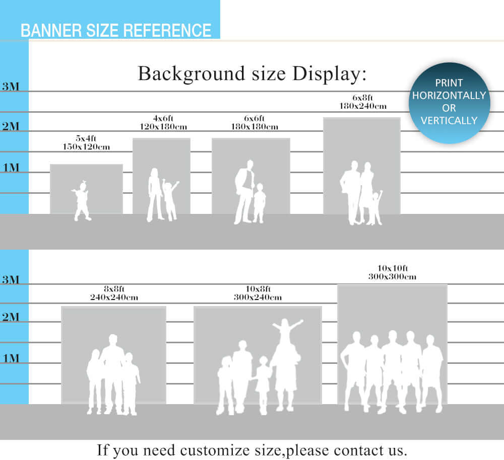 Customized Rectangular Photography Background for Any Event Decoration ...