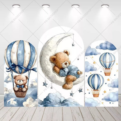 Bear Hot Air Balloons Arch Backdrop