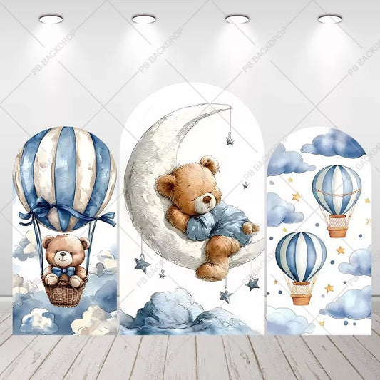 Bear Hot Air Balloons Arch Backdrop