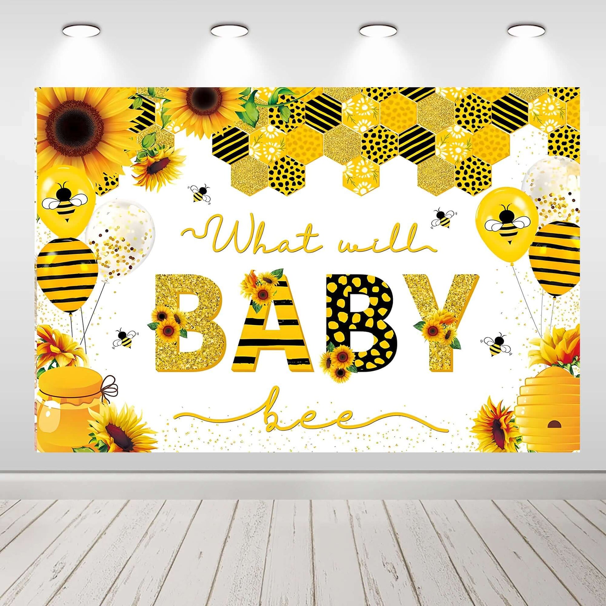 Honey Bee Baby Shower Birthday Party Backdrops For Photo Studio