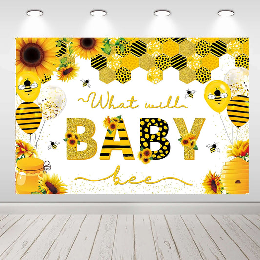 Фони Honey Bee Baby Shower для святкування дня народження для фотостудії