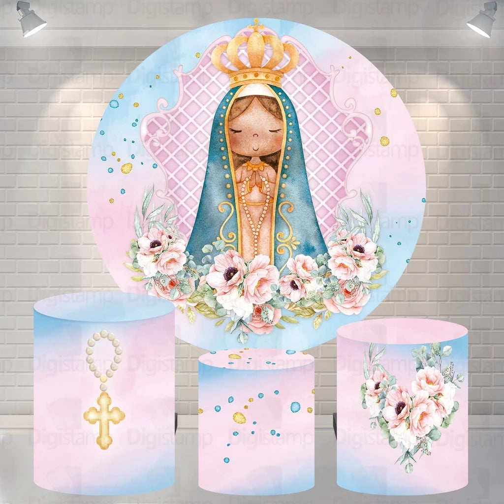 Catholic Baby Christening Arch Backdrop