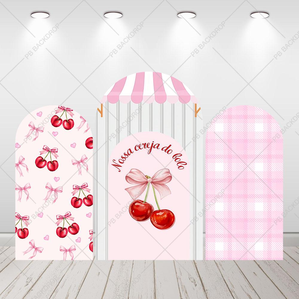 Cherry Girl Birthday Photo Backdrop