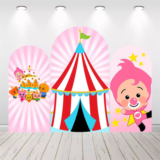 Plim Plim Circus Party Arch Backdrop Kids Birthday Decor