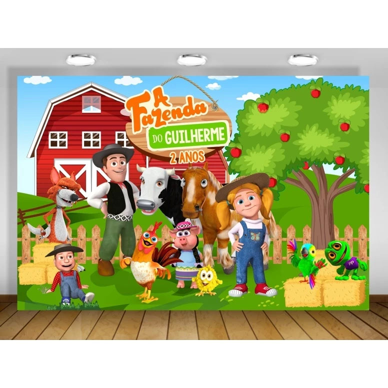 La Granja de Zenon Kids Birthday Party Backdrop