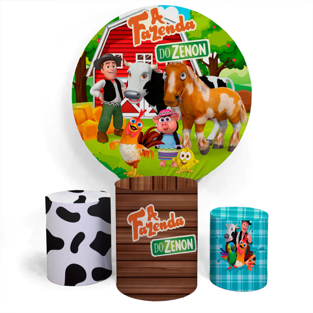 Fazenda do Zenon Birthday Backdrop