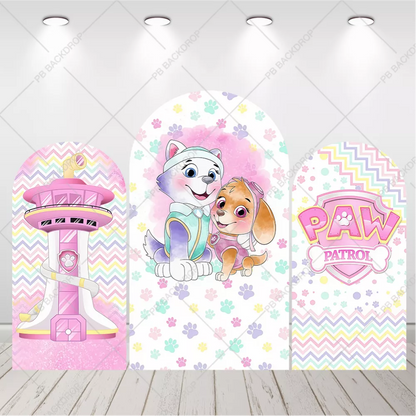 Girl Paw Patrol Arch Backdrop Skye Everest Arched Background
