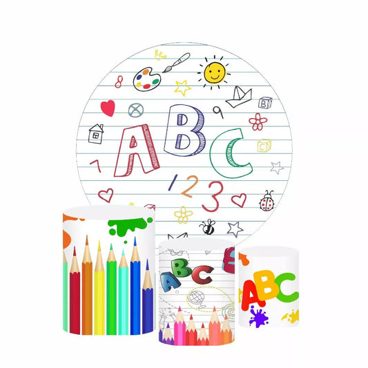 Kids School Graduation Abc Photo Backdrop